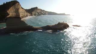 Dancers On The Rock At Canal D' Amour 2021 DJI FPV Corfu Greece