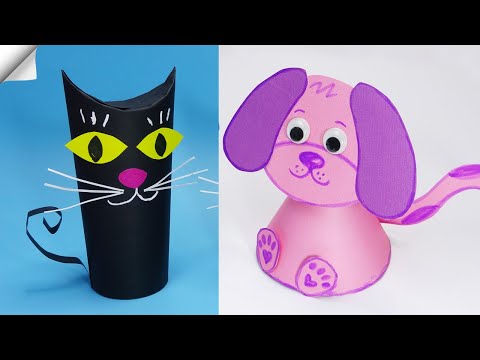 6 DIY paper crafts Moving paper TOYS Easy paper crafts