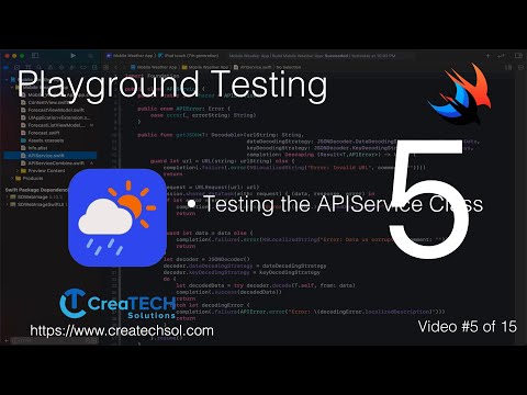 SwiftUI Weather App 5: Testing the API Service thumbnail
