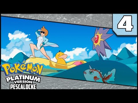 Pokémon Platino Randomlocke (Pesca) - EP 4 -¿LLEGAREMOS AL GIMNASIO? | Cabravoladora