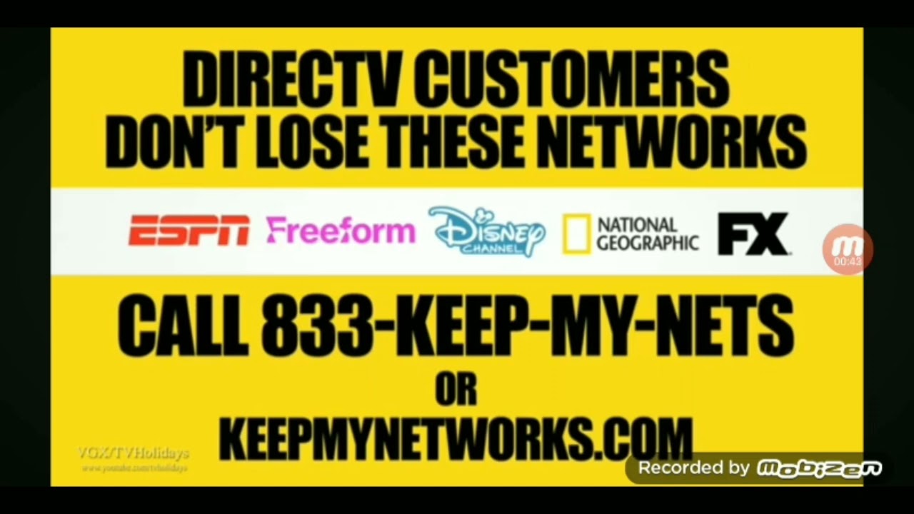 A commercial of the Directv/Disney dispute has been revealed. - YouTube