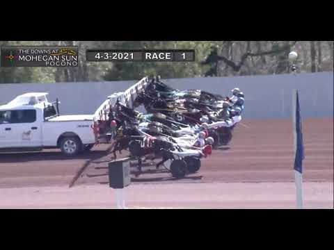 Mohegan Sun Pocono Downs - Races (1 Through 5 ) Saturday April 3, 2021