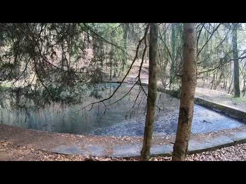 Der Felsenweg Nr.6 um Ernzen mit Felsenweiher (Südeifel).