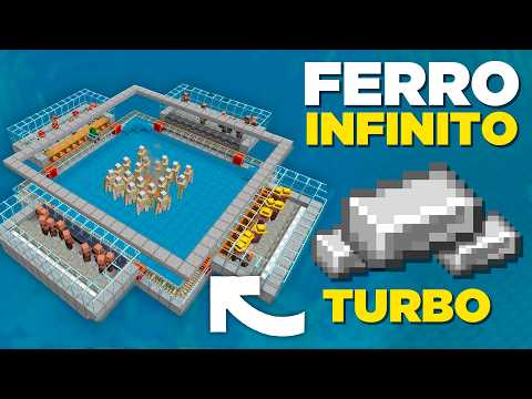 ✔️ FARM DE FERRO INFINITO TURBINADA - MINECRAFT 1.21 (JAVA & BEDROCK)
