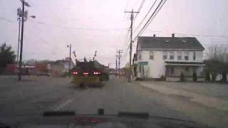 preview picture of video 'pilotcar.tv™ - Steel Beams Delivery South Portland Maine Patriot Certified Pilot Cars'