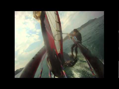 FORMULA WINDSURFING at POROS ILAND   GREECE  30th  MAY 2011 , wind 9 11 knots, Board EXOCET '11, Sail TR 4  11m , Fin VMG 76