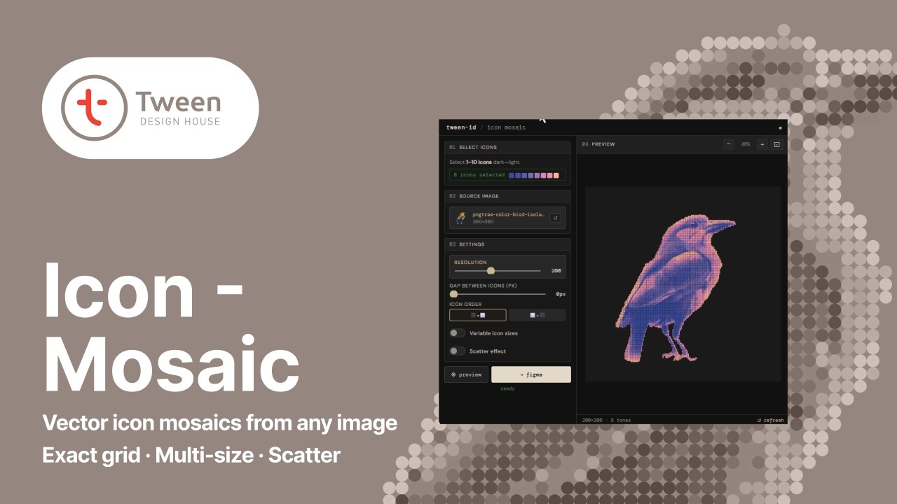 Icon Mosaic plugin for Figma