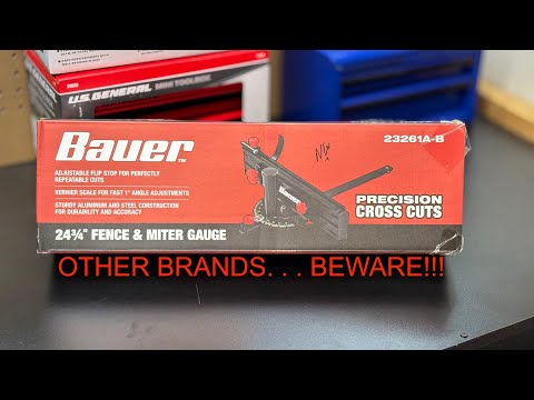 NEW PRODUCT! Bauer Fence/Miter Gauge under $45?! From @harborfreight