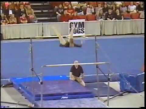 Carly Janiga - 2007 Stanford vs UGA - Uneven Bars