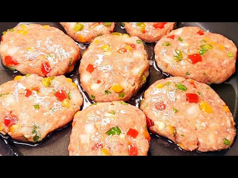 LA MEJOR RECETA de CARNE PICADA en MINUTOS👌SERÁ LA DELICIA DE TUS INVITADOS FILETES RUSOS DELICIOSOS