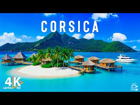Corsica 4K UHD | Stunning Aerial Views of Pristine Beaches, Rugged Mountains, and Coastal Villages