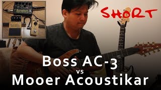 Video thumbnail for Boss AC-3 vs Mooer Acoustikar - short back to back comparison by Felix Thiang