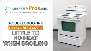 Electric Range No Heat When Broiling - Top 5 Reasons & Fixes