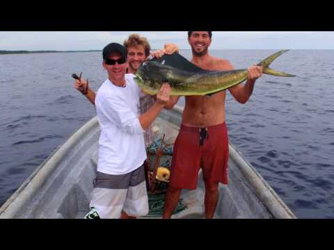 Hand Lining Mahi in Panama