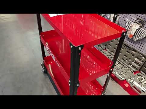 Візок YATO 3-рівневий на 4 колесах, макс. навантаження 150 кг, 955x880x405 мм