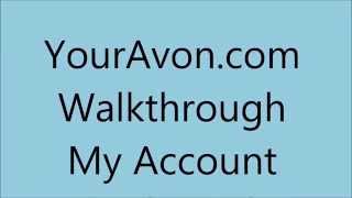 YourAvon.com Walkthrough - My Account