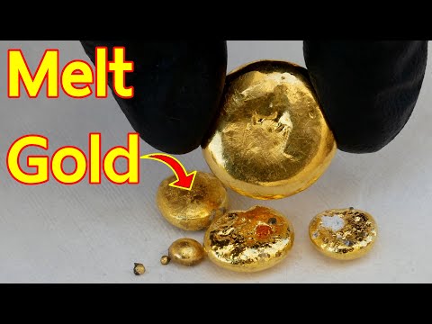 How to melt gold with a crucible use Borax Super easy
