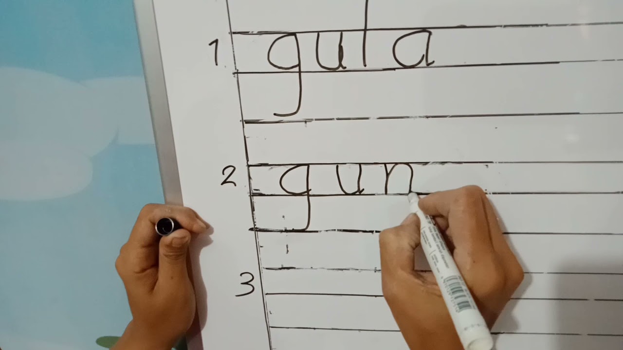 M.17 - Menulis kata dengan awalan huruf 