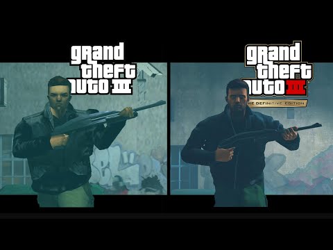 Mission #1 Synchronised Comparison | GTA III (2001) vs Definitive Edition (2021)