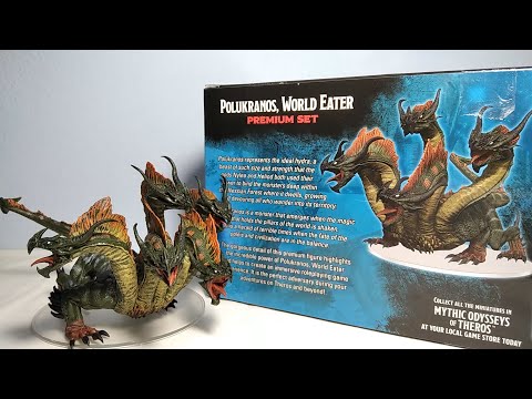 D&D Dungeons & Dragons Icons of the Realms Mythic Odysseys of Theros Polukranos Premium Mini Review!