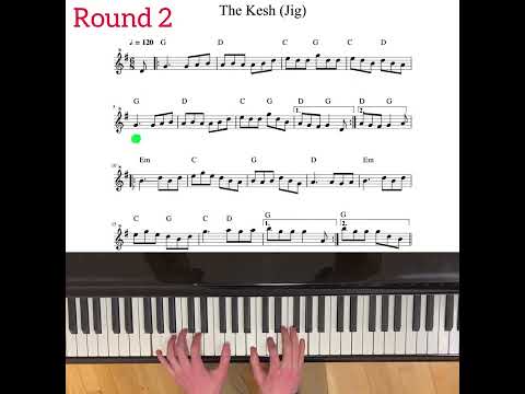 Piano Accompaniment to Common Irish Session Tunes: The Kesh Jig (Key of G) #tradmusic #thekeshjig