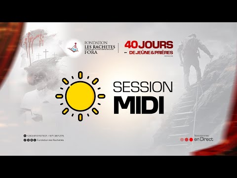 🔴[Live] 40 Jours de jeûne et prière Jour 32 | Session Midi | 18.12.2025 avec Soeur Sephora SHANGO
