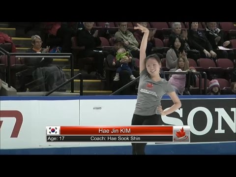 2014 Skate Canada 김해진 Hae Jin KIM Official Practice (FS Run-Through)