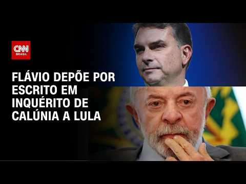 Flávio depõe à PF por escrito em inquérito sobre suposta calúnia a Lula | CNN 360°
