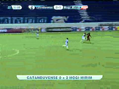 Catanduvense 0 x 2 Mogi Mirim pela 1ª rodada do Paulistão 2012 - Gols