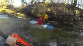 Kayaking River Kent, Cumbria, UK in Liquid Logic Flying Squirrel