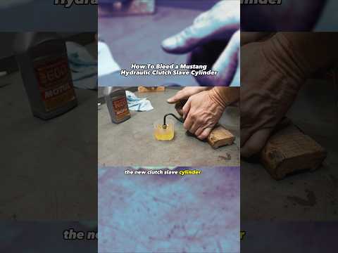 How to bleed your hydraulic clutch slave cylinder #latemodelresto #shorts