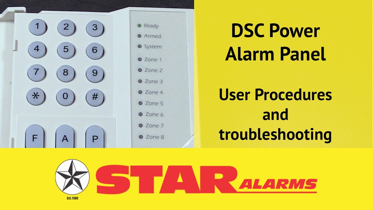 Star Alarms - DSC Power Alarm Panel Demo