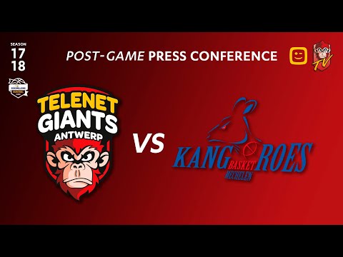 POST-GAME PRESS CONFERENCE | Telenet Giants Antwerp vs Kangoeroes Basket Willebroek