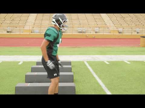 Football Agility Conditioning: Bag Drill