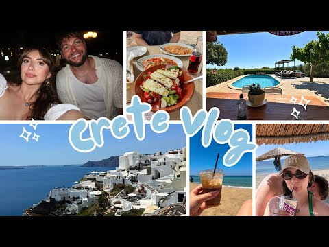 Crete Vlog | A Week in Crete, Greece! Birthday Travel Vlog + Santorini Day Trip ♡
