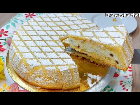 CASSATA AL FORNO : ricetta perfetta | Pasta frolla della nonna con uova intere soffice e deliziosa