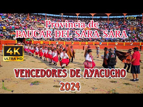 PAUCAR DEL SARA SARA // Carnaval Vencedores de Ayacucho 2024 FEDIPA - plaza de Acho