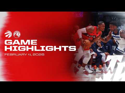 Raptors vs. Timberwolves Game Highlights | February 04, 2026