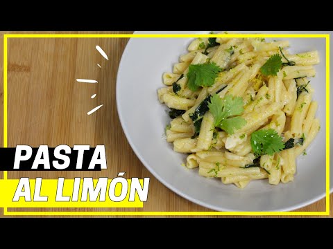 PASTA al LIMÓN // LEMON pasta // Receta italiana 🇮🇹😋
