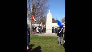 preview picture of video 'Reveille - Remembrance Day 2014'