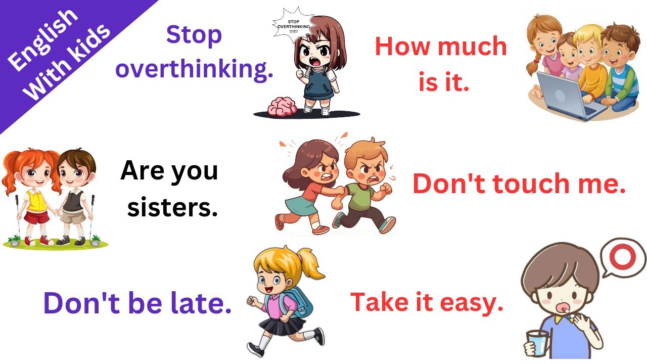 Speak English With Kids | Spoken English for kids | Daily use English sentences