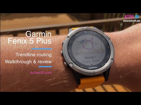 Garmin Fenix 5 Plus Trendline routing walkthrough & review