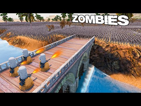 PHALANX HOLD BRIDGE From 1,000,000 ZOMBIES | Ultimate Epic Battle Simulator 2 UEBS 2