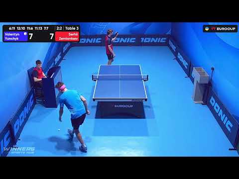 10:20 Valentyn Yunchyk - Serhii Zemiantsev  15.09.2023 TT Euro.Cup Ukraine  Star.  Table 3