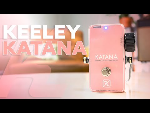 Keeley Katana Clean Boost Pedal - New Light Pink, Sweetwater Keeley Katana Clean Boost Pedal - New Light Pink, Sweetwater