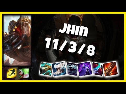 Jhin vs Vayne EU Challenger BOT (11/3/8) Gameplay Replay - Patch 10.23