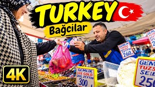Hidden Local Market in Bağcılar 🇹🇷 | Real Istanbul Life in 4K