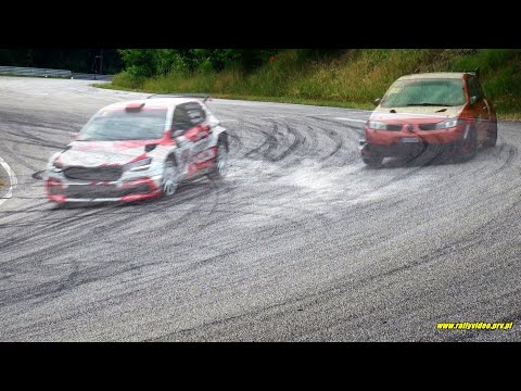 p5- Kubiak Megane RS #vs Marczyk Škoda Fabia RS Rally2 - SuperOES 6 Runda Tor Kielce 17-06-2023