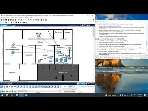 2.5.2.7 Packet Tracer – Using File and Data Integrity Checks Answers
