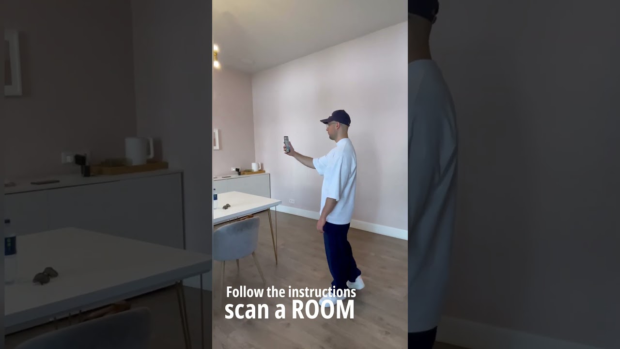 3D Room Scan on Android using the app AR Plan 3D